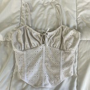 White crop top